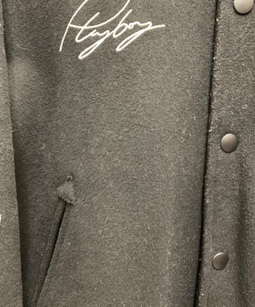 New Era（ニューエラ）New Era (ニューエラ) PLAY BOY (プレイボーイ) スタジャン ブラック サイズ:Mの古着・服飾アイテム