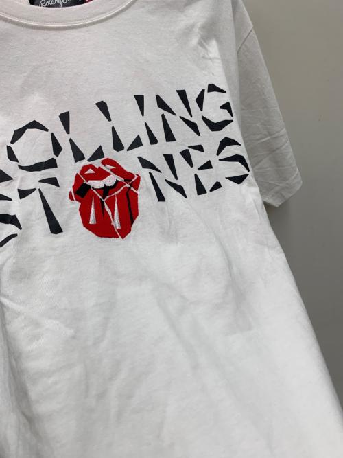 JACKROSE（ジャックローズ）JACKROSE (ジャックローズ) ROLLING STONES (ローリングストーンズ) 半袖カットソー ホワイト サイズ:Mの古着・服飾アイテム