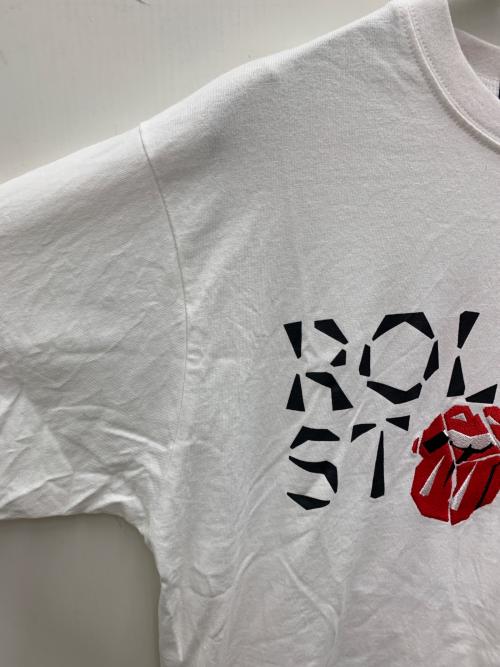 JACKROSE（ジャックローズ）JACKROSE (ジャックローズ) ROLLING STONES (ローリングストーンズ) 半袖カットソー ホワイト サイズ:Mの古着・服飾アイテム