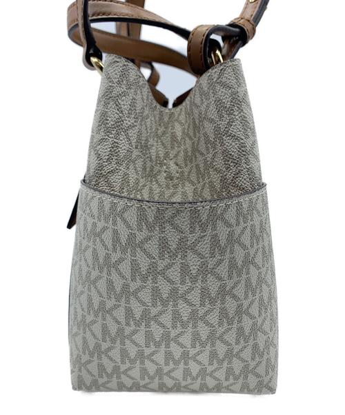 MICHAEL KORS（マイケルコース）MICHAEL KORS (マイケルコース) 2WAYバッグ ホワイトの古着・服飾アイテム