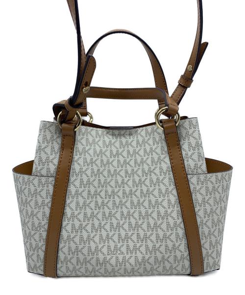 MICHAEL KORS（マイケルコース）MICHAEL KORS (マイケルコース) 2WAYバッグ ホワイトの古着・服飾アイテム