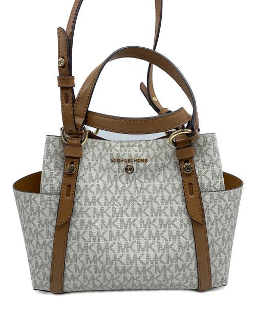MICHAEL KORS（マイケルコース）MICHAEL KORS (マイケルコース) 2WAYバッグ ホワイトの古着・服飾アイテム