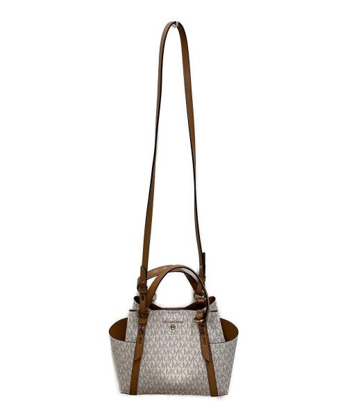 MICHAEL KORS（マイケルコース）MICHAEL KORS (マイケルコース) 2WAYバッグ ホワイトの古着・服飾アイテム