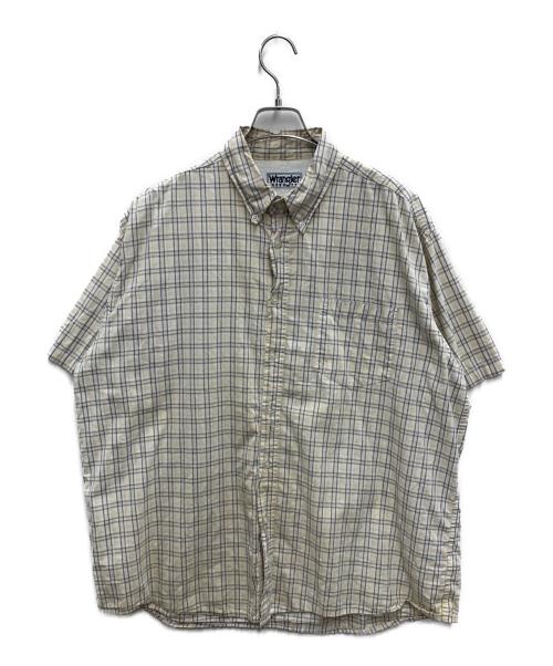 Wrangler（ラングラー）Wrangler (ラングラー) 半袖シャツ イエロー×グレー サイズ:XLの古着・服飾アイテム