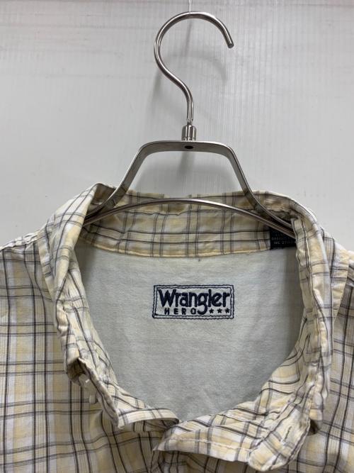 Wrangler（ラングラー）Wrangler (ラングラー) 半袖シャツ イエロー×グレー サイズ:XLの古着・服飾アイテム