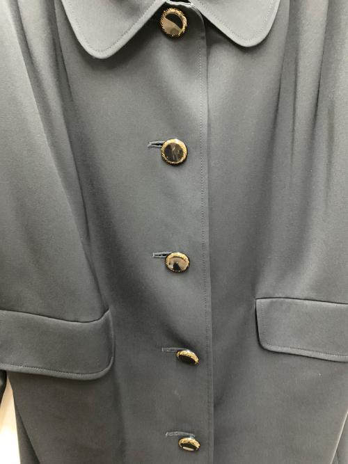 BALENCIAGA（バレンシアガ）BALENCIAGA (バレンシアガ) ノーカラーコート ブラック サイズ:11の古着・服飾アイテム