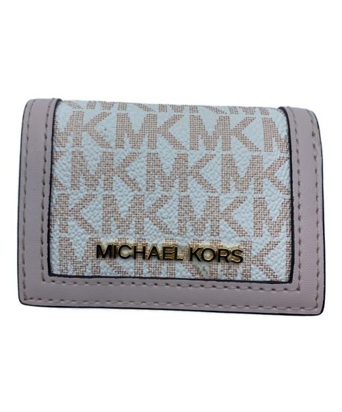 MICHAEL KORS（マイケルコース）MICHAEL KORS (マイケルコース) 3つ折り財布 アイボリーの古着・服飾アイテム