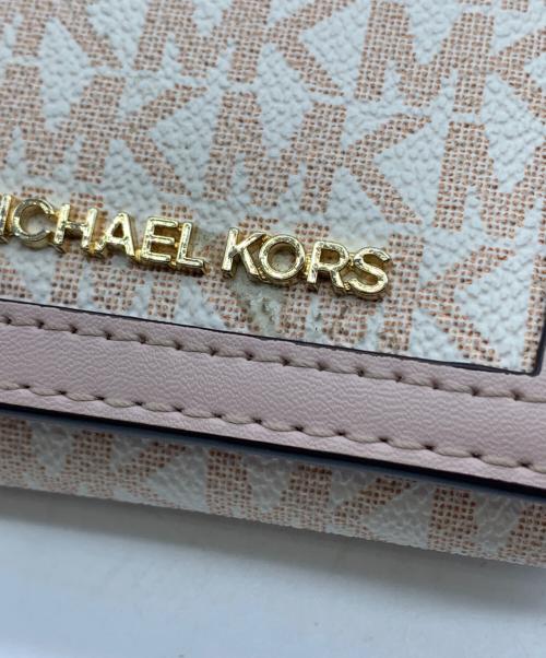 MICHAEL KORS（マイケルコース）MICHAEL KORS (マイケルコース) 3つ折り財布 アイボリーの古着・服飾アイテム