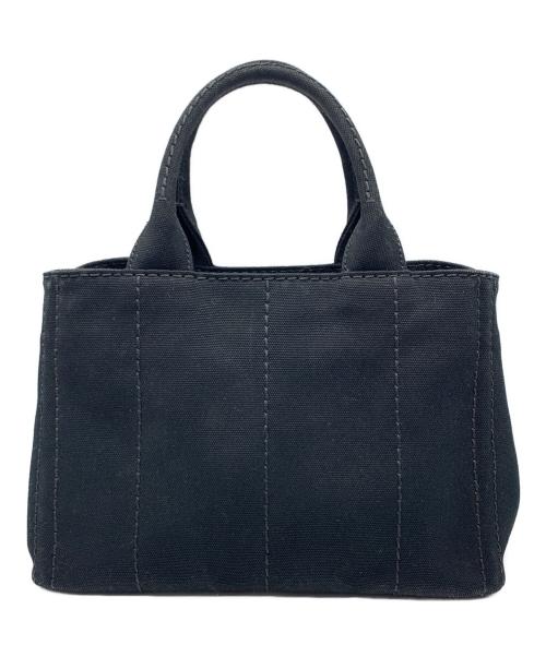PRADA（プラダ）PRADA (プラダ) キャンバストートバッグ ブラックの古着・服飾アイテム