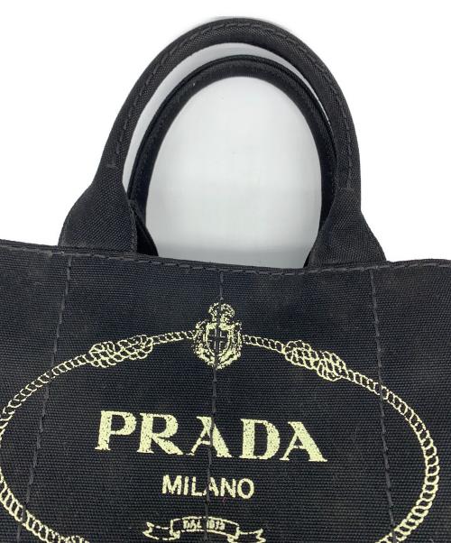 PRADA（プラダ）PRADA (プラダ) キャンバストートバッグ ブラックの古着・服飾アイテム