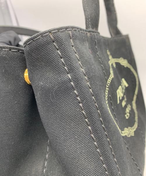 PRADA（プラダ）PRADA (プラダ) キャンバストートバッグ ブラックの古着・服飾アイテム