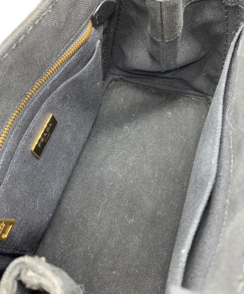 PRADA（プラダ）PRADA (プラダ) キャンバストートバッグ ブラックの古着・服飾アイテム