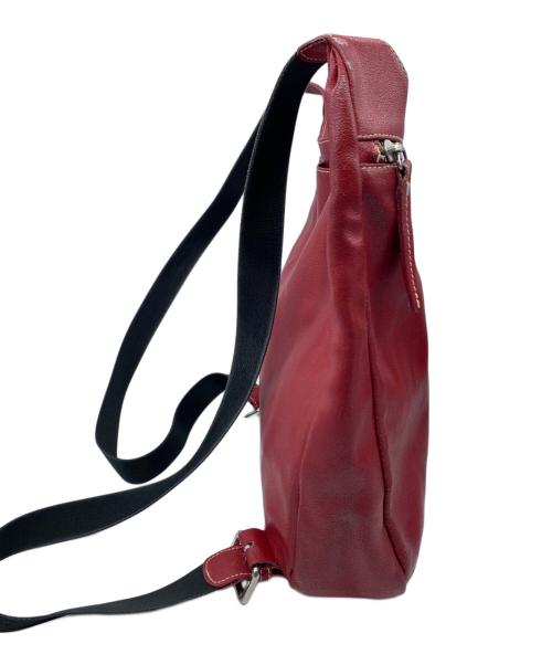 FURLA（フルラ）FURLA (フルラ) レザーショルダーバッグ レッドの古着・服飾アイテム