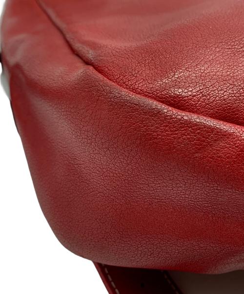 FURLA（フルラ）FURLA (フルラ) レザーショルダーバッグ レッドの古着・服飾アイテム