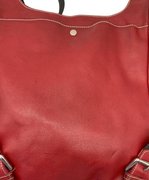 FURLA（フルラ）FURLA (フルラ) レザーショルダーバッグ レッドの古着・服飾アイテム