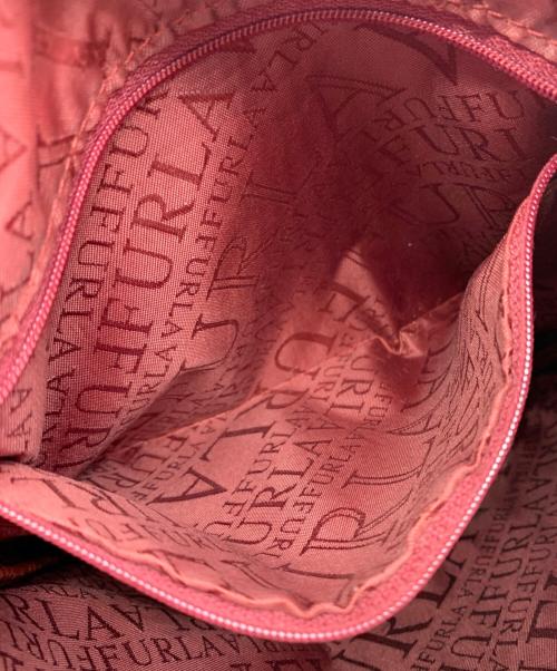 FURLA（フルラ）FURLA (フルラ) レザーショルダーバッグ レッドの古着・服飾アイテム