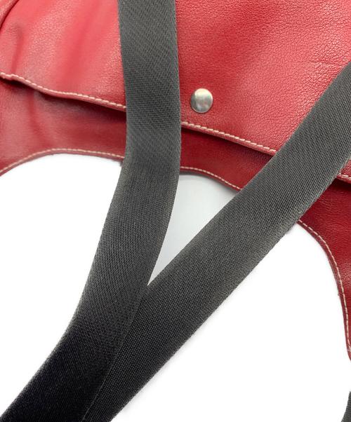 FURLA（フルラ）FURLA (フルラ) レザーショルダーバッグ レッドの古着・服飾アイテム