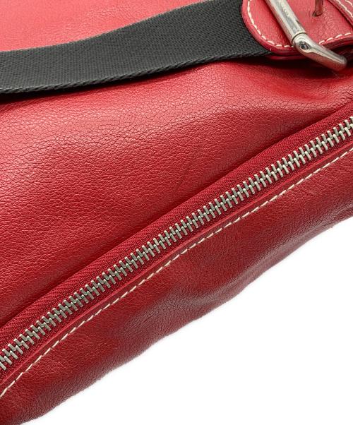 FURLA（フルラ）FURLA (フルラ) レザーショルダーバッグ レッドの古着・服飾アイテム