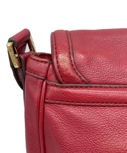 TORY BURCH（トリーバーチ）TORY BURCH (トリーバーチ) レザーショルダーバッグ レッドの古着・服飾アイテム