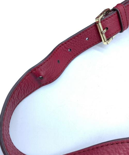 TORY BURCH（トリーバーチ）TORY BURCH (トリーバーチ) レザーショルダーバッグ レッドの古着・服飾アイテム
