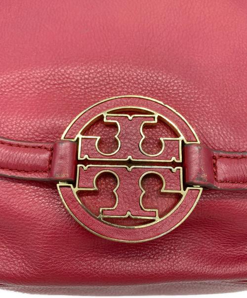 TORY BURCH（トリーバーチ）TORY BURCH (トリーバーチ) レザーショルダーバッグ レッドの古着・服飾アイテム