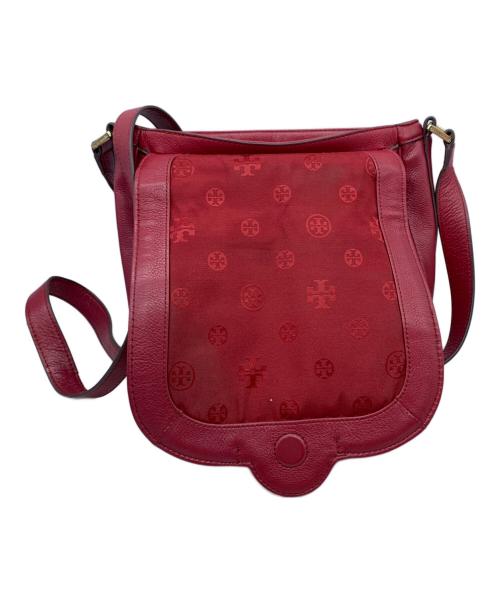 TORY BURCH（トリーバーチ）TORY BURCH (トリーバーチ) レザーショルダーバッグ レッドの古着・服飾アイテム