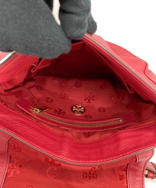 TORY BURCH（トリーバーチ）TORY BURCH (トリーバーチ) レザーショルダーバッグ レッドの古着・服飾アイテム