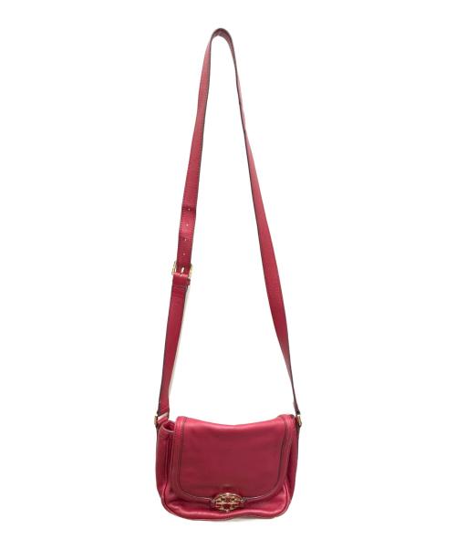 TORY BURCH（トリーバーチ）TORY BURCH (トリーバーチ) レザーショルダーバッグ レッドの古着・服飾アイテム