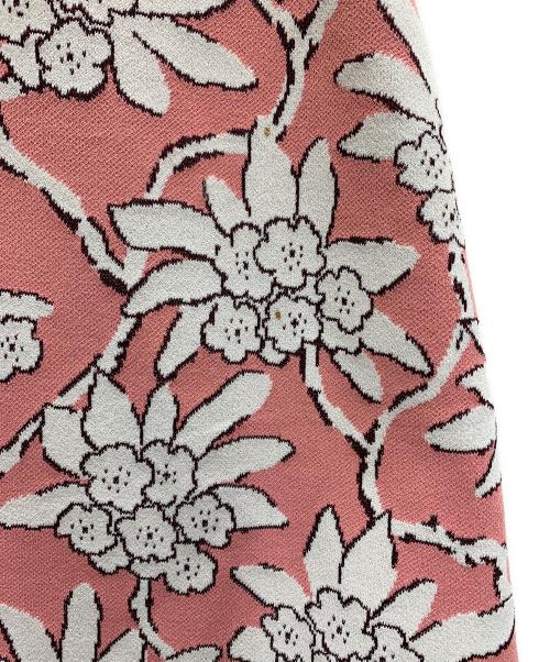 VALENTINO（ヴァレンティノ）VALENTINO (ヴァレンティノ) 半袖ワンピース ピンク×ホワイト サイズ:Sの古着・服飾アイテム