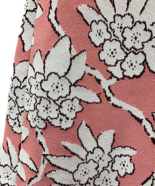 VALENTINO（ヴァレンティノ）VALENTINO (ヴァレンティノ) 半袖ワンピース ピンク×ホワイト サイズ:Sの古着・服飾アイテム