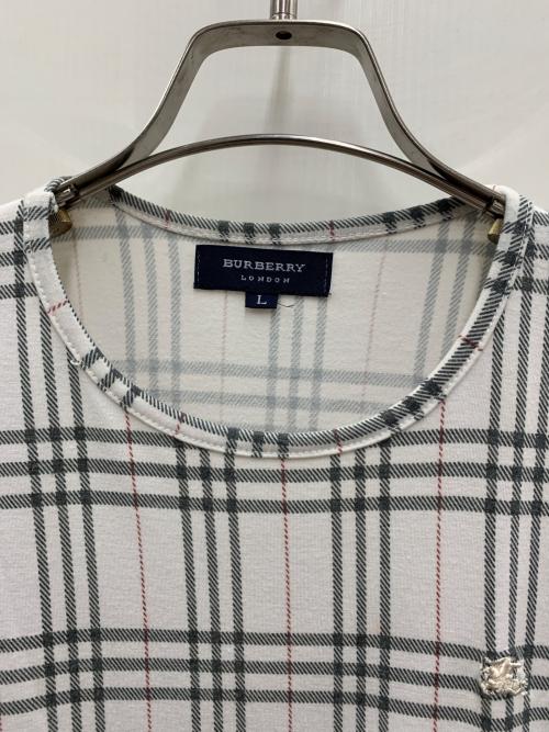 BURBERRY LONDON（バーバリーロンドン）BURBERRY LONDON (バーバリーロンドン) カットソー ホワイト サイズ:Lの古着・服飾アイテム