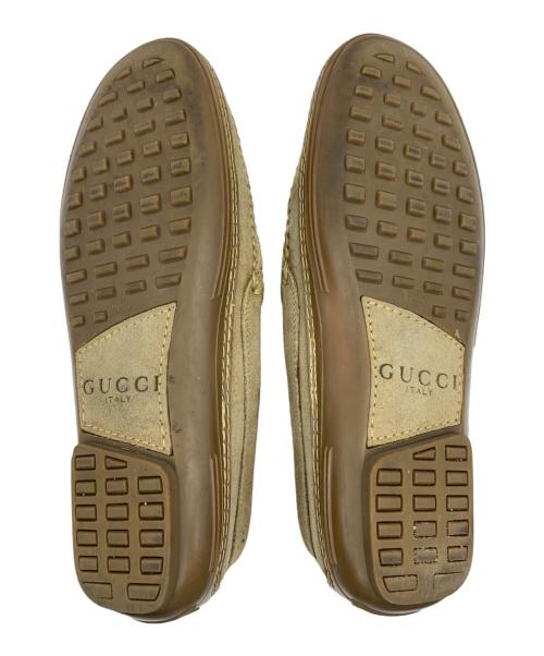 GUCCI（グッチ）GUCCI (グッチ) ビットローファー ベージュ サイズ:38の古着・服飾アイテム