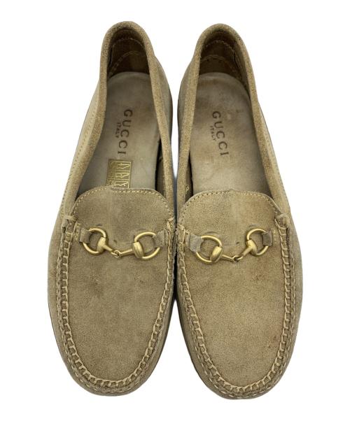 GUCCI（グッチ）GUCCI (グッチ) ビットローファー ベージュ サイズ:38の古着・服飾アイテム
