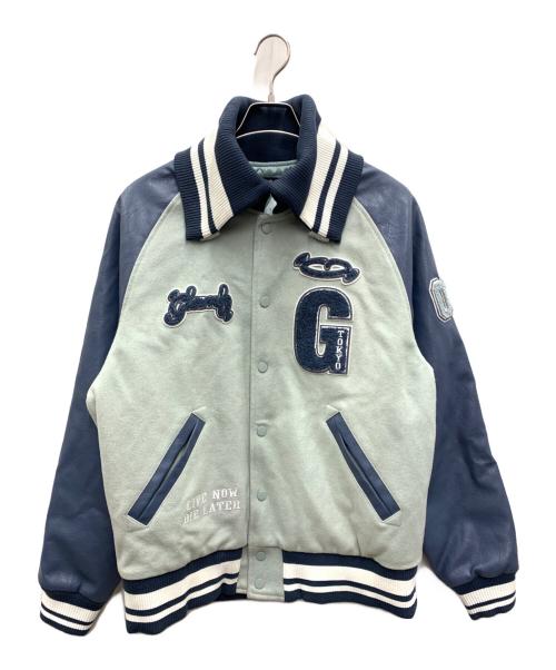 glamb（グラム）glamb (グラム) ジービーレターマンジャケット スカイブルー サイズ:Largeの古着・服飾アイテム