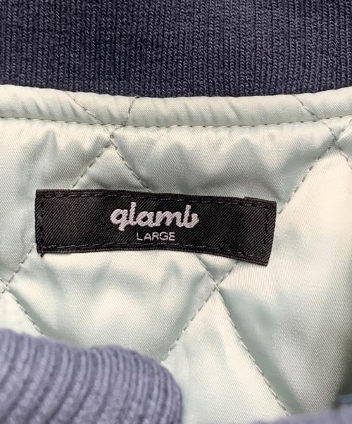 glamb（グラム）glamb (グラム) ジービーレターマンジャケット スカイブルー サイズ:Largeの古着・服飾アイテム
