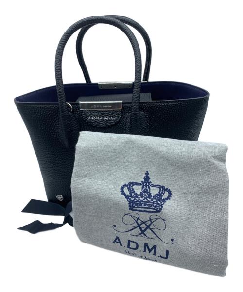 A.D.M.J.（エーディーエムジェイ）A.D.M.J. (エーディーエムジェイ) ハンドバッグ ブラックの古着・服飾アイテム