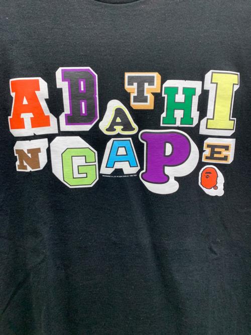 A BATHING APE（アベイシングエイプ）A BATHING APE (アベイシングエイプ) 半袖カットソー ブラック サイズ:Mediumの古着・服飾アイテム