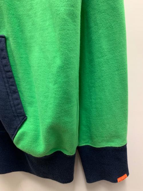 studio seven（スタジオセブン）studio seven (スタジオセブン) ジップアップスウェット グリーン×ネイビー サイズ:Lの古着・服飾アイテム