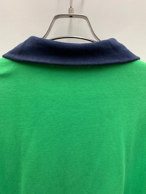 studio seven（スタジオセブン）studio seven (スタジオセブン) ジップアップスウェット グリーン×ネイビー サイズ:Lの古着・服飾アイテム