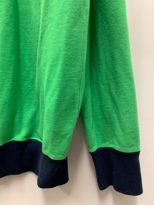 studio seven（スタジオセブン）studio seven (スタジオセブン) ジップアップスウェット グリーン×ネイビー サイズ:Lの古着・服飾アイテム