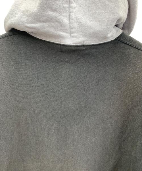 A BATHING APE（アベイシングエイプ）A BATHING APE (アベイシングエイプ) ジップパーカー グレー×ブラック サイズ:XLの古着・服飾アイテム
