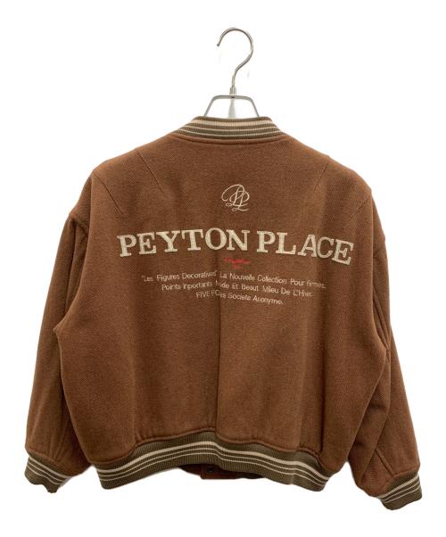 PEYTON PLACE（ペイトン プレイス）PEYTON PLACE (ペイトン プレイス) スタジャン ブラウン サイズ:FREEの古着・服飾アイテム