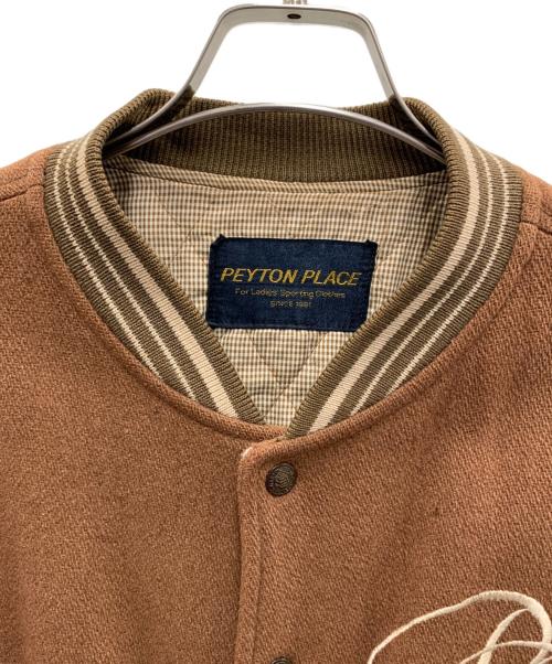 PEYTON PLACE（ペイトン プレイス）PEYTON PLACE (ペイトン プレイス) スタジャン ブラウン サイズ:FREEの古着・服飾アイテム