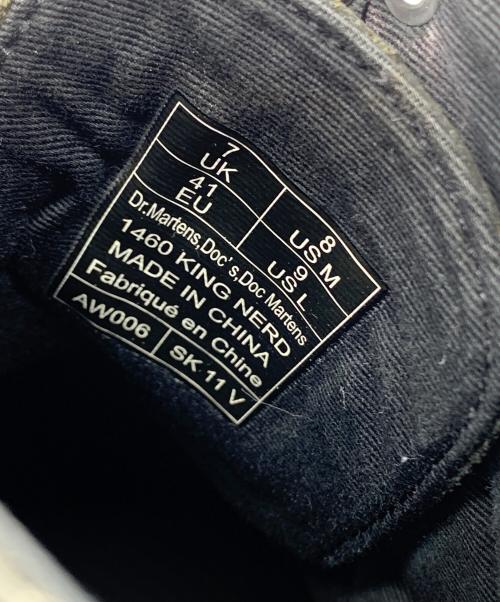 Dr.Martens（ドクターマーチン）Dr.Martens (ドクターマーチン) KING NERD 8ホールブーツ　 ブラック サイズ:UK7の古着・服飾アイテム