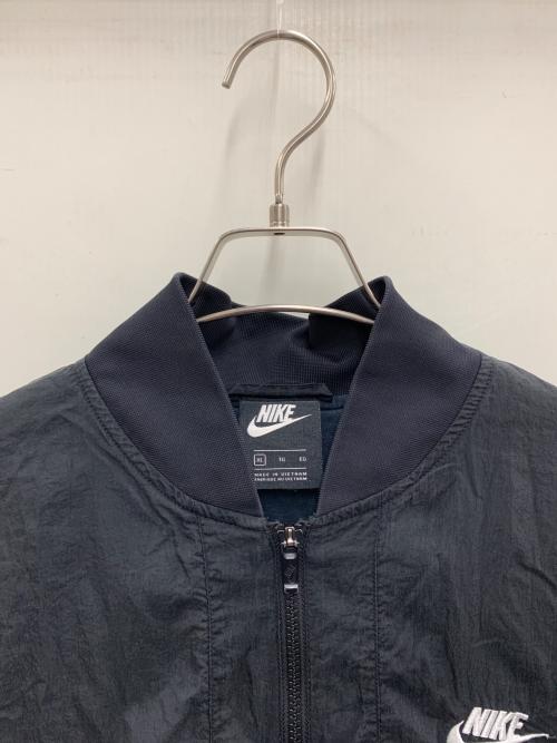 NIKE（ナイキ）NIKE (ナイキ) ナイロンブルゾン ブラック サイズ:XLの古着・服飾アイテム