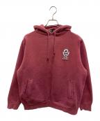 stussyステューシー）の古着「プルオーバーパーカー」｜ワインレッド