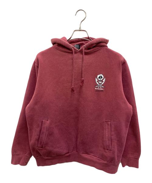 stussy（ステューシー）stussy (ステューシー) プルオーバーパーカー ワインレッド サイズ:Mediumの古着・服飾アイテム