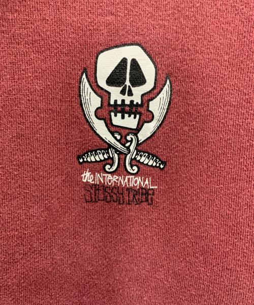 stussy（ステューシー）stussy (ステューシー) プルオーバーパーカー ワインレッド サイズ:Mediumの古着・服飾アイテム