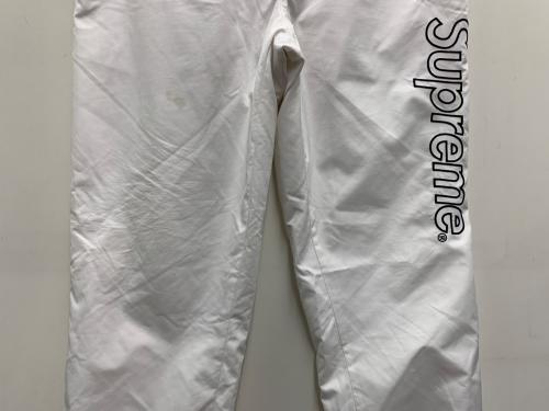 SUPREME（シュプリーム）SUPREME (シュプリーム) LACOSTE (ラコステ) ナイロンパンツ ホワイト サイズ:Mの古着・服飾アイテム