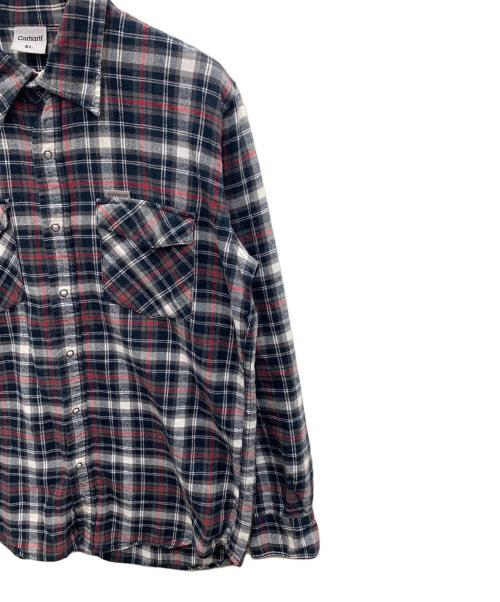 CarHartt（カーハート）CarHartt (カーハート) チェックシャツ ブラック×レッド サイズ:XLの古着・服飾アイテム